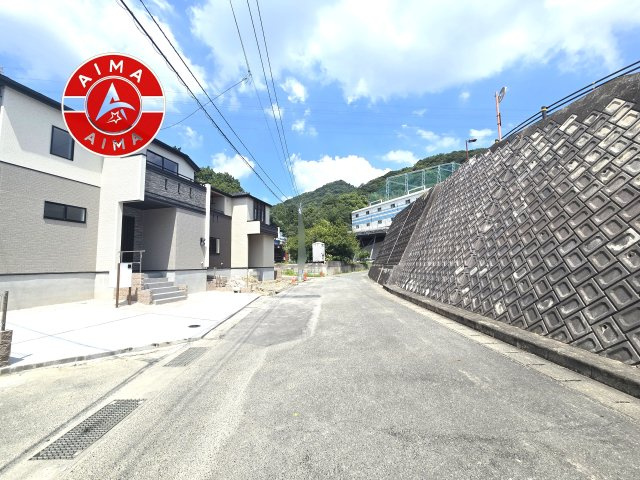 大野城市乙金東3丁目第1-3棟（1号棟）の外観|前面道路含む現地の写真です。