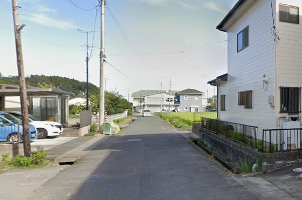 【新築戸建】　いわき市好間町上好間1期　長期優良住宅の前面道路含む現地写真|南西側6ｍ公道
