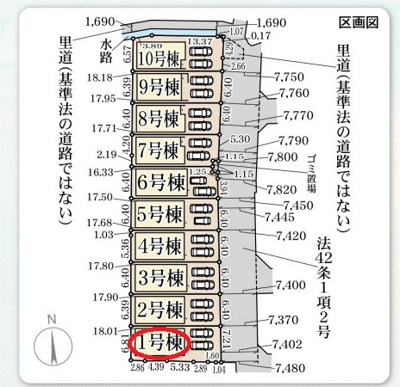 【区画図】 | リーブルガーデン富田林市甲田６丁目 | 区画図

