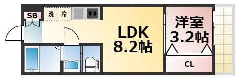 【間取り】 | CASA南巽WEST　仲介手数料無料