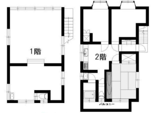 【間取り】 | 広尾駅14分_1-2階一棟_白金6丁目戸建て_合計30.56坪_飲食歓迎