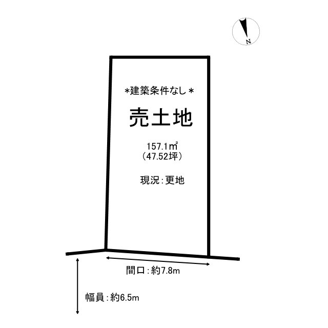 鳥取市古海土地の土地図