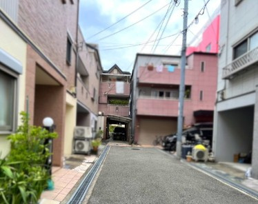 豊中市三国2丁目　中古戸建の前面道路含む現地写真