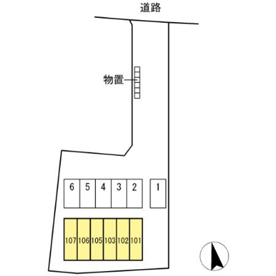 【区画図】 | ハイツ藤