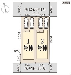 リーブルガーデン神戸市須磨区白川台4期の区画図