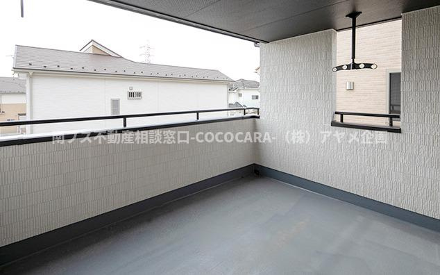 南アルプス市野牛島の新築一戸建のバルコニー|施工例