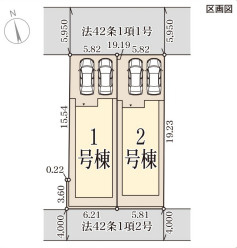リーブルガーデン神戸市須磨区白川台4期の区画図