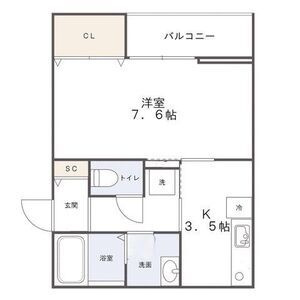 KAFU（カフー）天神の間取り