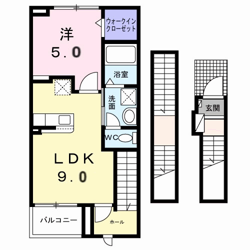 コロレ宝永町の間取り|間取図