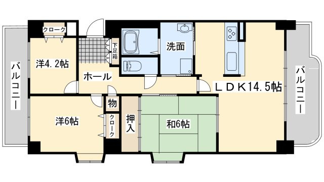 【間取り】 | Ｃasa　Ｐorto岸和田