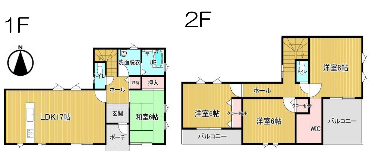 【中古戸建】伊勢崎市太田町の間取り|■間取り図｜敷地面積：194.61（約58.86坪）　建物面積：105.57（約31.93坪）