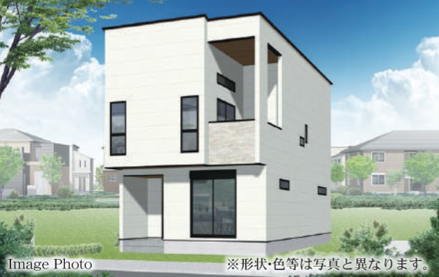 【外観パース】 | 茅ヶ崎市中島　新築戸建て全4棟 | ２号棟