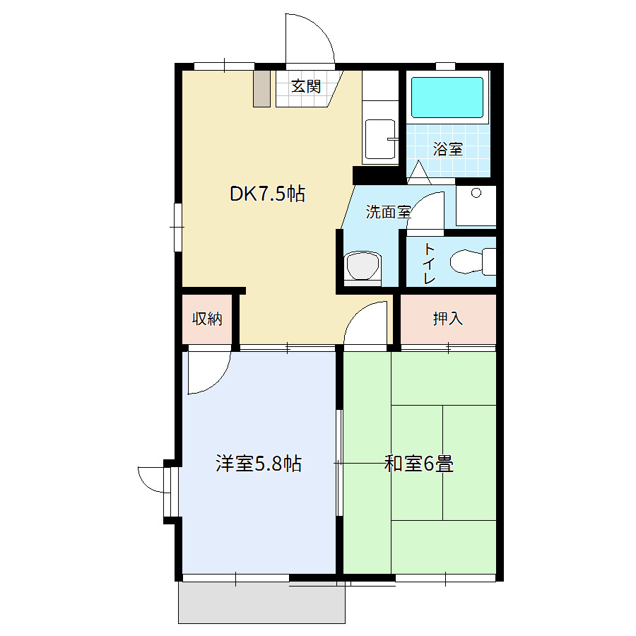 サンライズBの間取り