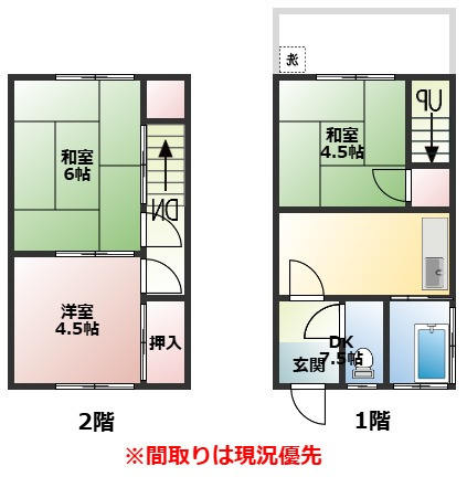 嘉村アパートの間取り
