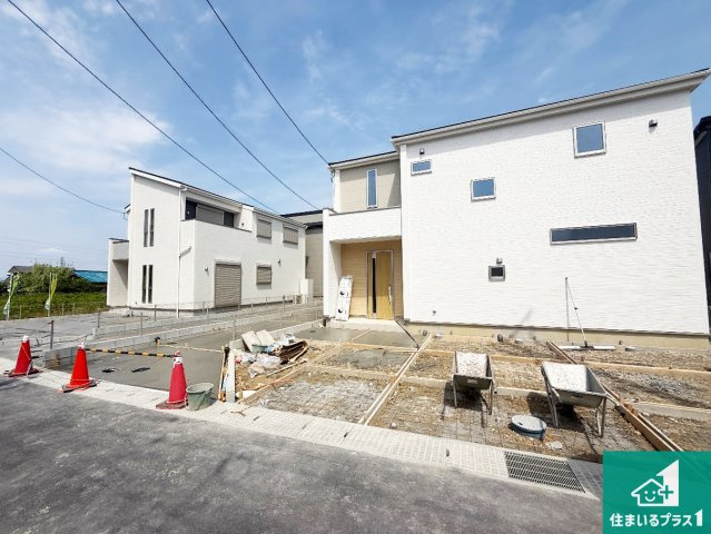 富田林市錦織北　第2期　新築一戸建ての外観|現在建築中！落ち着いた街並みで新生活を始めることが出来そう！周辺の物件も併せてご紹介させて頂きます！