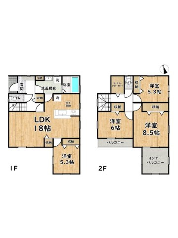 姫路市東山4期/新築戸建の区画図