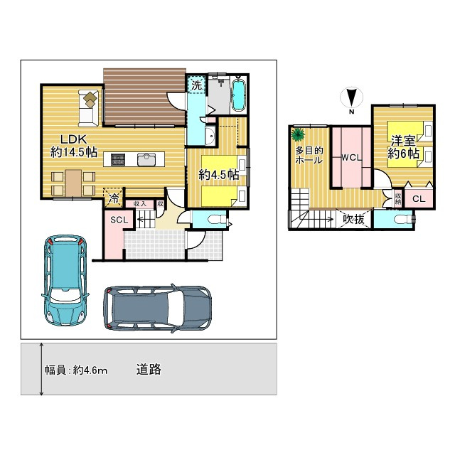 長岡京市今里細塚の間取り|収納スペース充実の間取り
ゆとりのある生活をお過ごしいただけます！