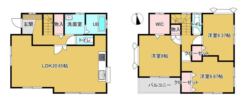 市川市曽谷２丁目の間取り
