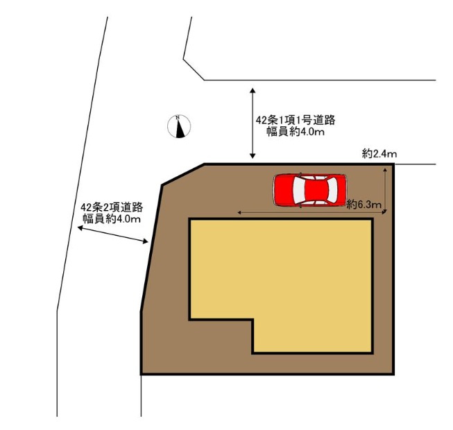 市川市曽谷２丁目の区画図