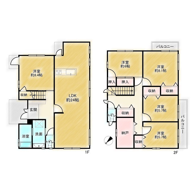 明石市魚住町金ヶ崎の間取り|間取り図はコチラ♪