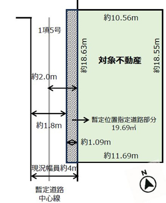 【区画図】 | 三鷹市上連雀9丁目　売地　全1区画
