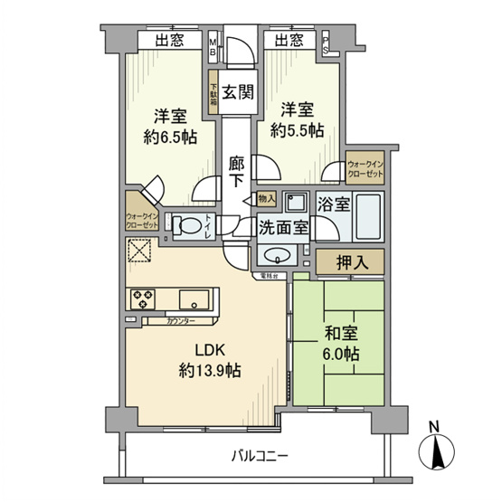 【間取り】 | レクセルマンション小平ウエスト
