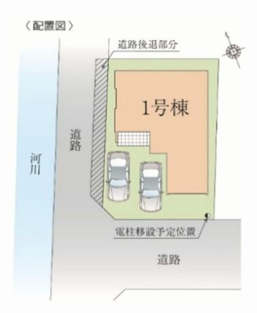 三郷市　新和3丁目　新築戸建　全1棟の区画図|区画図です