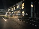 丹波篠山市中野賃貸アパートⅡのエントランス|【完成イメージ図】２０２６年１０月下旬入居可能予定です◇
