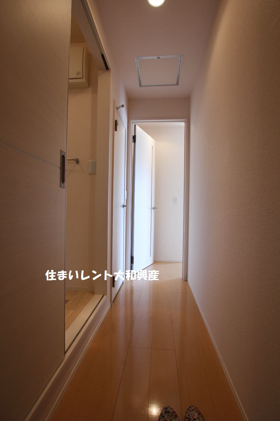コーポミナモト２の玄関