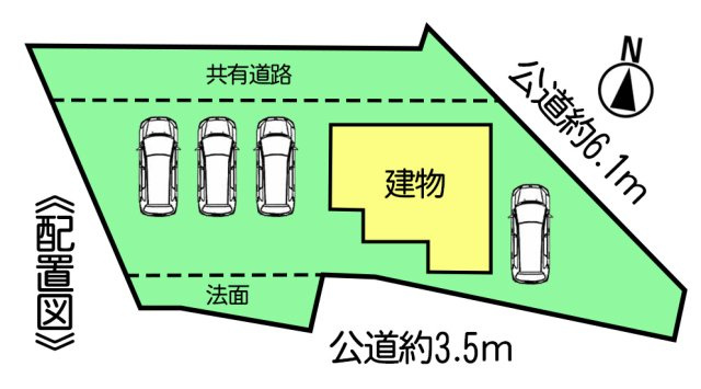 常滑市白山町6丁目　中古戸建の区画図|○●区画図●○国産ヒノキを使った木の家の味わいと風景を楽しむ暮らし！！ヒノキから発せられる香りは精神を安定させるリラクゼーション効果があること、その他にも抗菌、消臭と様々な効果があるといわれてます。