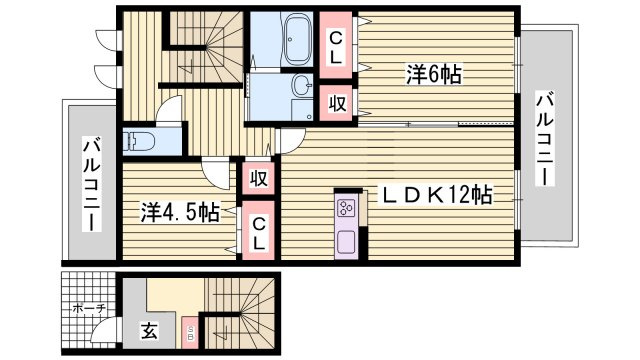 ヴィラーチェ東山の間取り