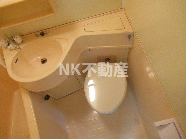 【トイレ】 | 八戸ノ里グリーンハイツ（八戸ノ里賃貸） | コンパクトで使いやすいトイレです