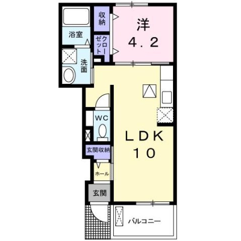 フェリーチェＮ　Ⅱの間取り