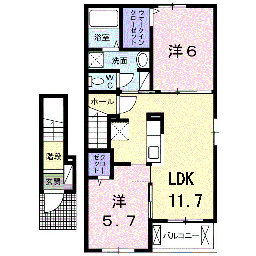 アルバーダⅡの間取り
