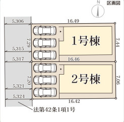 リーブルガーデン亀岡市曽我部町南条2期の区画図