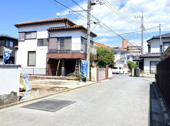 【新築】鶴ヶ島市藤金第15 全1棟の前面道路含む現地写真|前面道路含む現地写真です