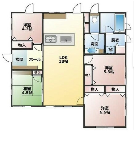 八代市千丁町売家の間取り