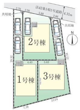 【区画図】 | ご家族様のプライベート空間が確保できる素敵な間取りです。また敷地ゆったりですので、おうち時間を楽しむのにもぴったりですね♪