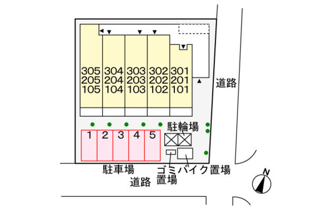 グランシェのその他|配置図です