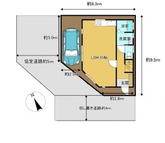 船橋市北本町２丁目の区画図