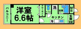 【間取り】 | フル・リール | 間取り図：反転タイプ