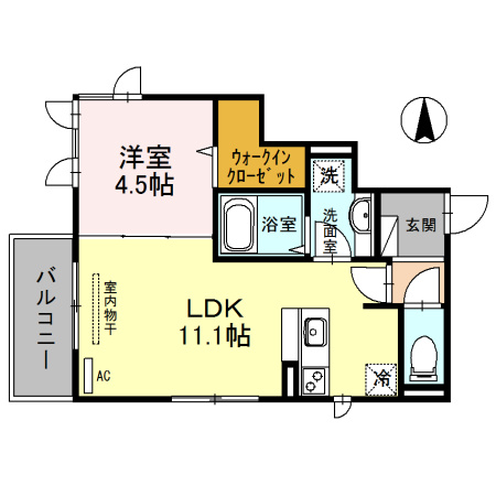 モンシェモワの間取り