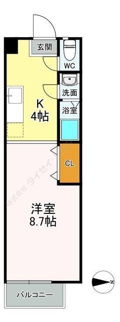 プルミエール地中海の洋室|同物件別室の写真になります