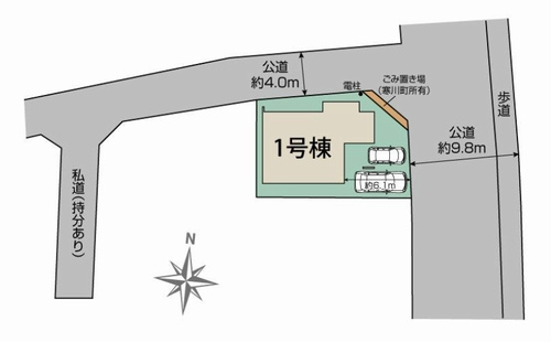 【仲介手数料０円】寒川町一之宮8丁目　新築一戸建ての区画図|【仲介手数料０円】寒川町一之宮8丁目　新築一戸建て