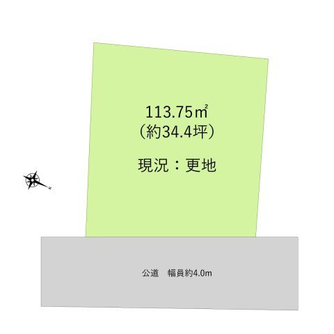 入間郡三芳町大字上富の売地