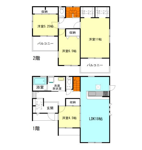 【間取り】 | フォーセール榛東村第3広馬場ー③ | 玄関には嬉しいシューズインクローク完備！
全居室南向き＋主寝室にはWウォークインクローゼット付き！