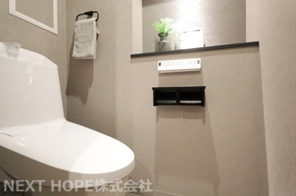 【トイレ】 | オリーブハイツ姫島 | 新品のトイレです♪水廻り全てが新品で気持ちよくご入居していただけます！