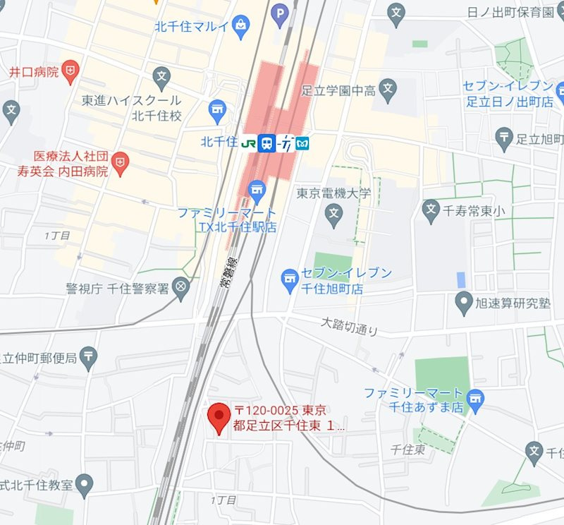 ハッピークローバー の地図