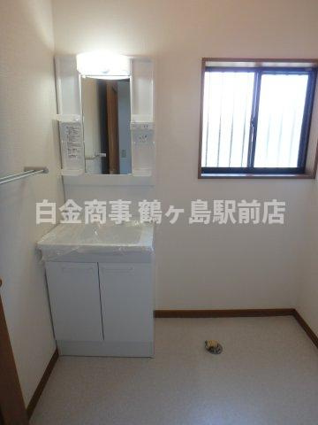 川越市笠幡中古戸建の独立洗面台