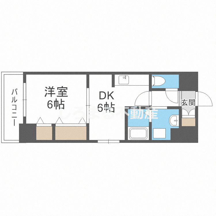 CITY　SPIRE難波南の間取り